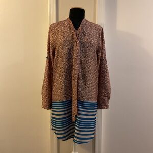 ☀️ Collective Concepts Roll Tab Shirt Dress Size Small